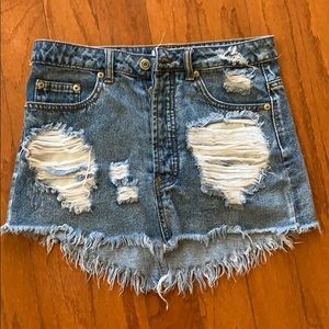 vestique jean skirt